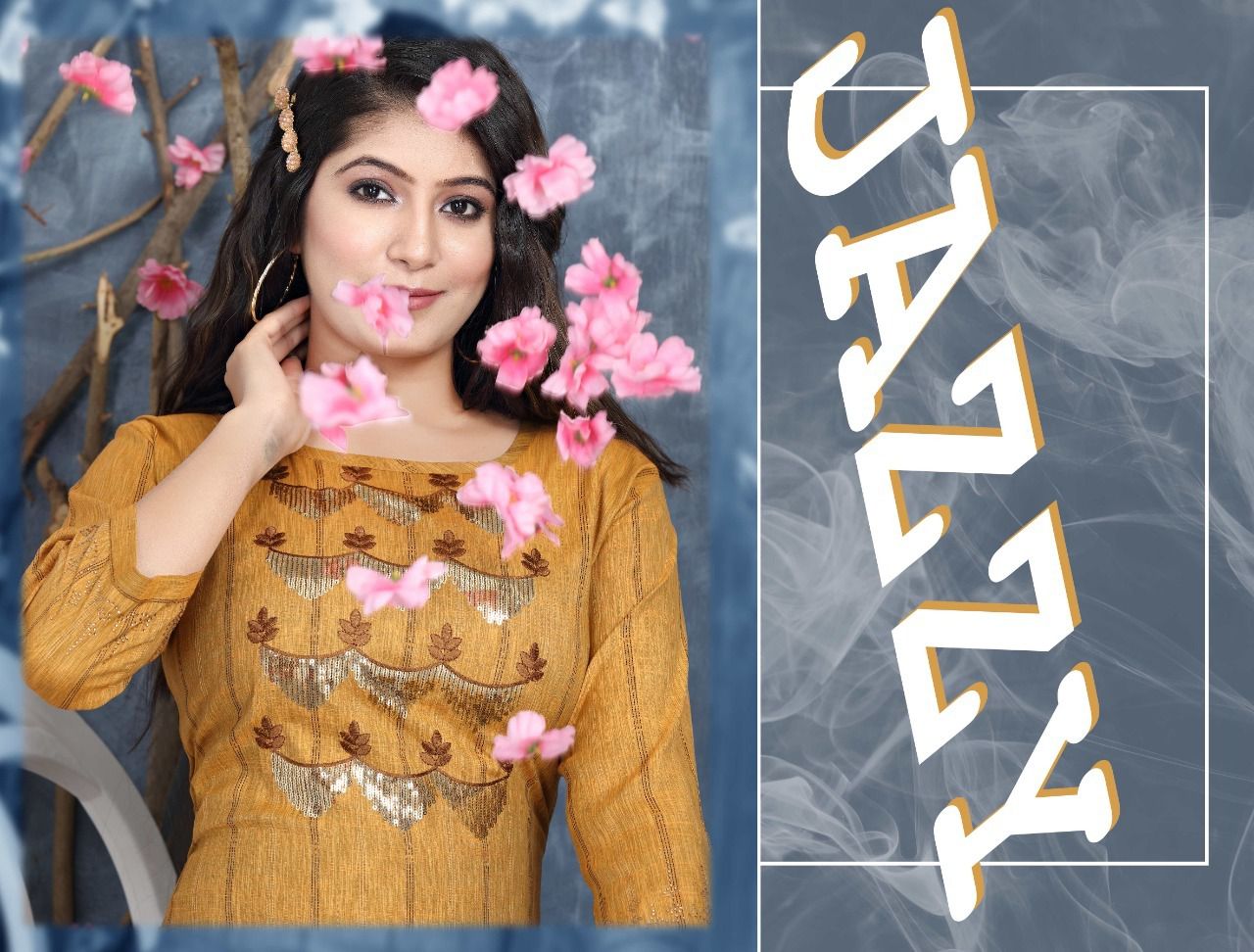 Jazzy 501 Designer Heavy Ethnic Wear Rayon Straight Kurti Collection